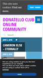 Mobile Screenshot of donatelloclub.eu